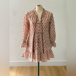 Modern Soul Pink Floral Cream Blouse